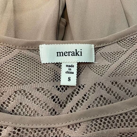 Meraki Long Balloon Sleeve Blouse Brown - Picture 10 of 11